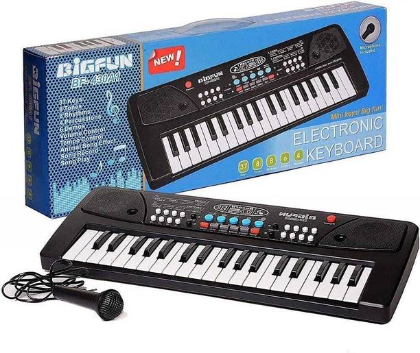TOYACHI A430 Kids Piano Keyboard, Piano for Kids with Microphone Portable Electronic P44 37Key Piano Toy Keyboard for Kids with Mic Dc Power Option P44 Analog Portable Keyboard