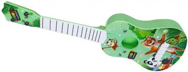 GOSHOPPE ENTERPRISES Printed 4-String Guitar Toy with Adjustable Tuning Knobs