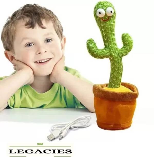 लिगैसीज Dancing Cactus with Lights Up Talking Singing Toy Education Toys for Kids