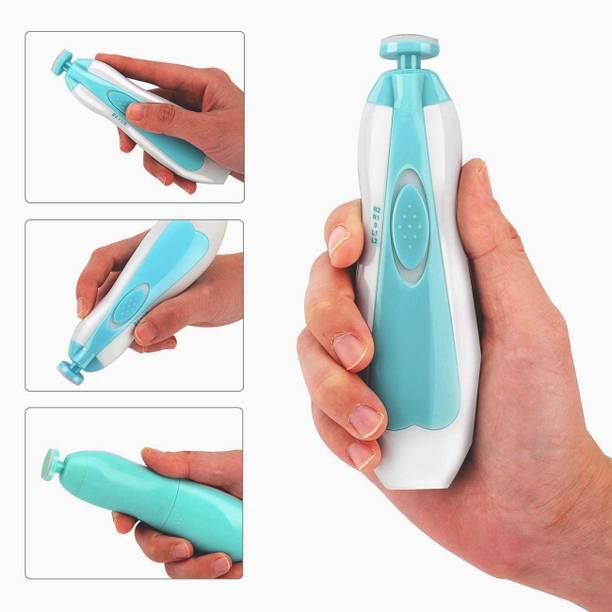 Nutshell Baby Nail Trimmer Electric -AA Battery Powered(Not Included), 6-in-1 Safe Baby