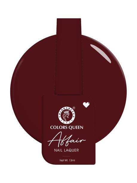 COLORS QUEEN Affair Matte Nail Lacquer, Chip Resisting, Long Lasting & Quick Dry Nail Polish Scarlet's Secret
