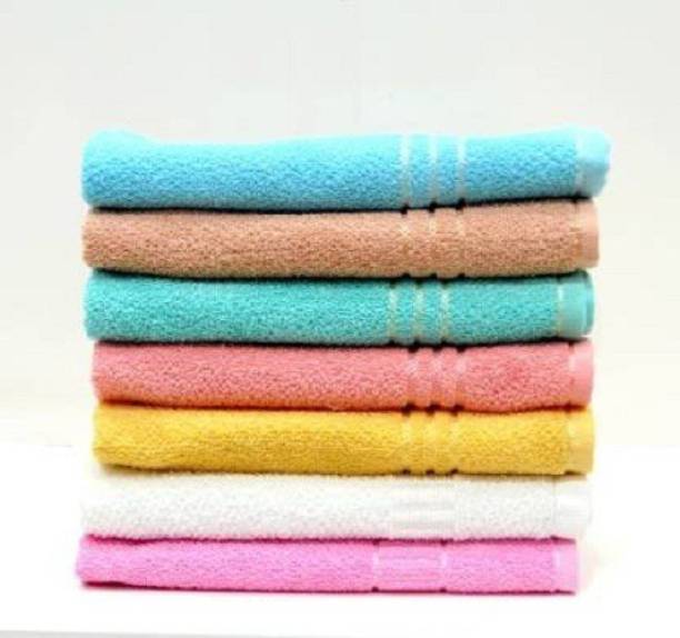 SHA hand towel 7 pcs solid best for kitchen purpose| gym| travelling etc. 16X24 Inch Multicolor Cloth Napkins