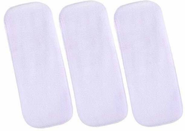 vsol Dry Feel absorber Insert diaper liner for Adjustable, washable and reusable Cloth Diapers (Compatible with pocket diapers/cover diapers) Free size. Microfiber absorber - 5 layers (Pack of 3)