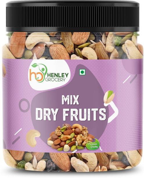 HENLEY Natural Premium Mix Dry Fruits |Healthy Nutmixed| Cashews, Almonds, Apricots, Assorted Fruits & Nuts, Pistachios, Dates