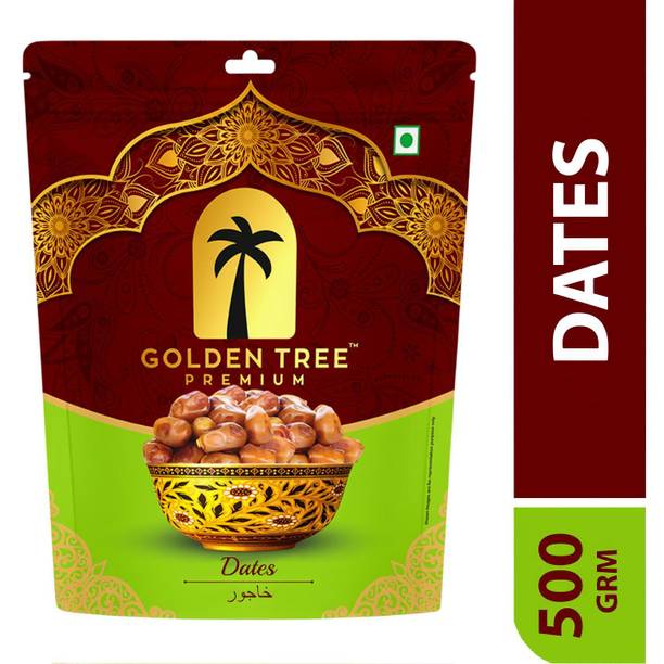 Golden Tree 100% Pure & Fresh Khajoor| Deliciously Sweet| Rich in Fibre Naturally Energizing Dates