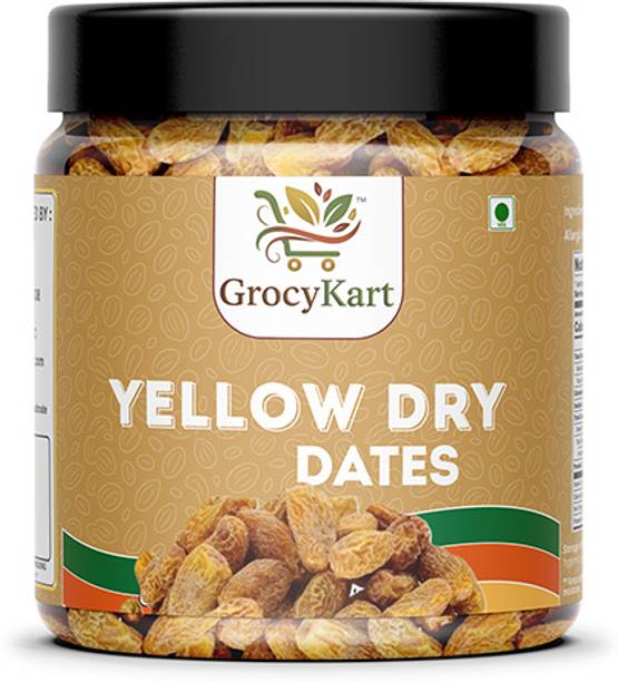 GrocyKart Yellow Dry Dates | Peela Chuara | Traditional Healthy Sweet | Energy Packed Date Dates