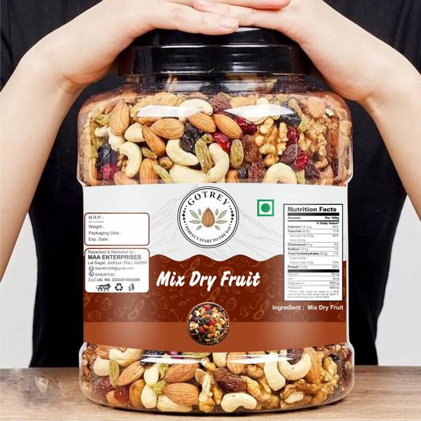 GOTREY Premium Mewa Mix ( Almonds, Cashews, Apricots, Raisins, Dry Dates, Assorted Seeds & Nuts