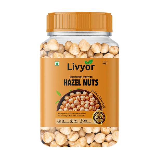 LIVYOR Exotic Turkish Hazelnuts Kernels | Dry Fruits Hazelnuts