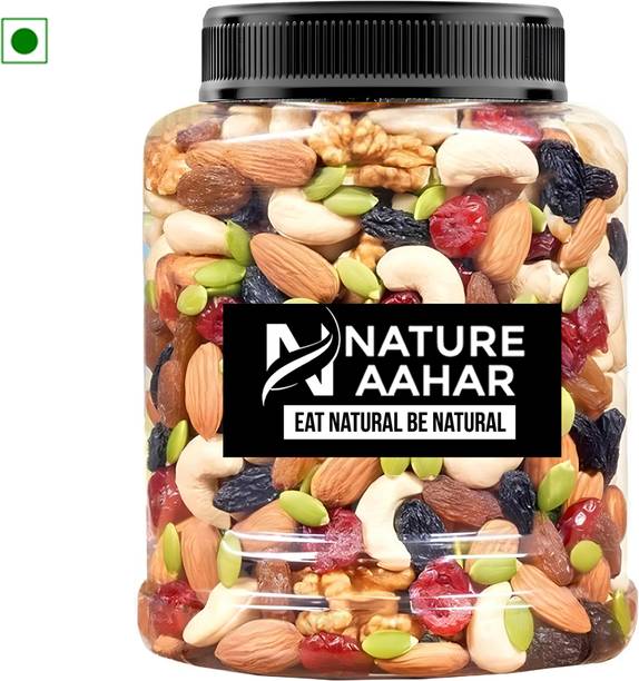 Nature Aahar Mix Dry Fruit | Panchmeva |250gm | JAR | Almonds, Cashews, Raisins, Dry Dates, Pistachios, Figs, Amla