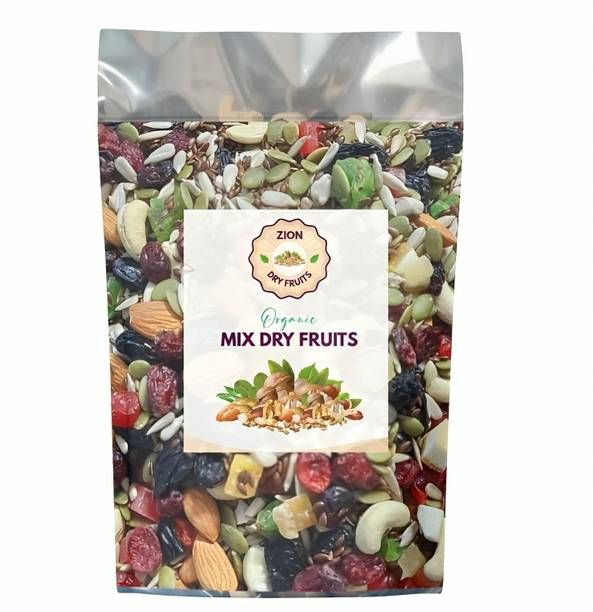 ZION Organic Purify Fresh and Dry Fruits Nutmix 1KG | Mix Seeds and Dry Fruits Assorted Seeds & Nuts