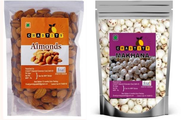 CHASTITY Dry Fruits Combo Almond, Phool Makhana Seeds(Makhana)