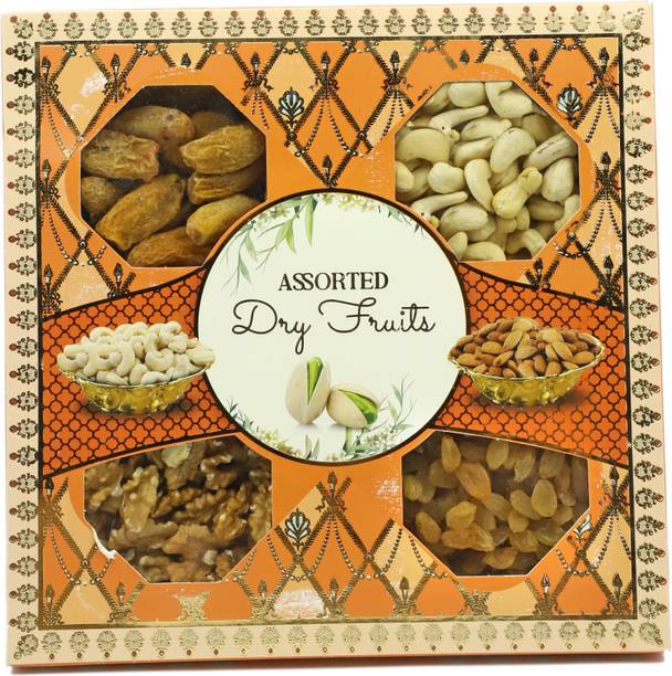 MMPB Booster festival Dry fruits gift box Cashews, Raisins, Dates, Walnuts