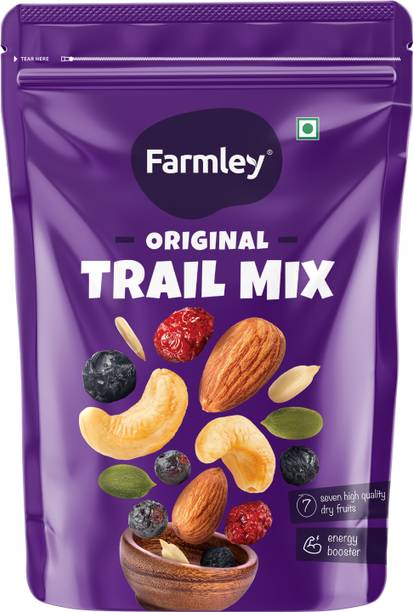 Farmley Trail Mix Dry Fruits & Nuts (Almonds, Cranberry, Cashew, Blackcurrant)