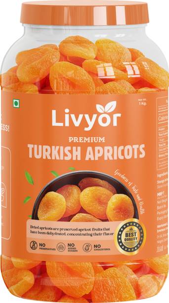 LIVYOR Premium Turkish Apricots | Dry Fruits Dried Apricots