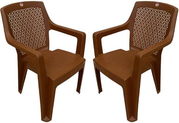 COMFORT Creation Sonnet Armchair Mid Size Heavy Duty Chair for Home & Restaurant Plastic Living Room Chair