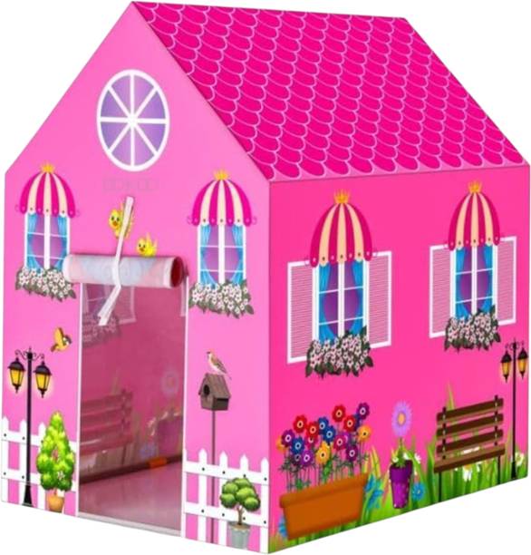 Toyjhar Kids Decorative Playhouse Tent with Decorative House Graphics for Kids