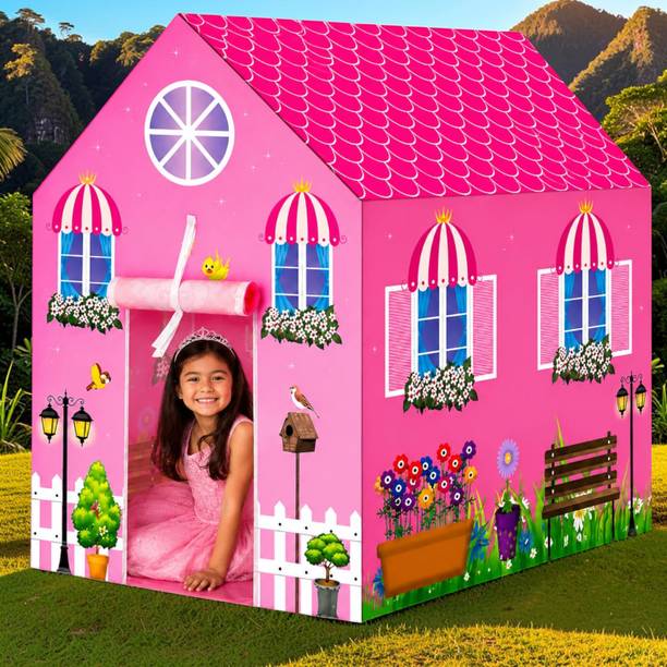 Toyjhar Kids Play Tent House with Decorative House Graphics for Kids