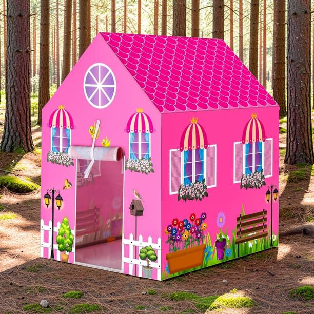 Toyjhar Kids Role Play House Tent with Decorative House Graphics for Kids