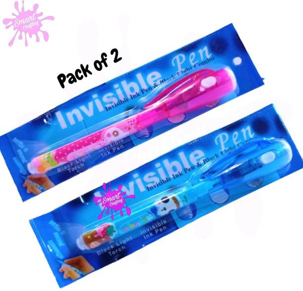 SmartCrafting Invisible Ink Magic Pen with UV Light Best For Multi-function Uses Digital Pen