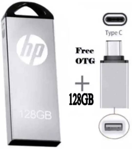 HP V220WZ 128 GB Pen Drive 128 GB Pen Drive Compatible with Audio Player, Desktop Computer, Laptop, Gaming Console, Mobile, Netbook, Tablet USB 3.0 Metal Case