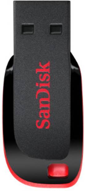 SanDisk Cruzerblade CZ50 32 GB Pen Drive Compatible with Audio Player, Desktop Computer, Laptop, Mobile, Television USB 2.0 Plastic Case