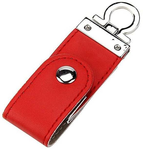 KBR PRODUCT MULTI USE LEATHER HOOK 4 Pen Drive Compatible with Laptop, Audio Player, Gaming Console, Television, Desktop Computer USB 2.0 Metal Case