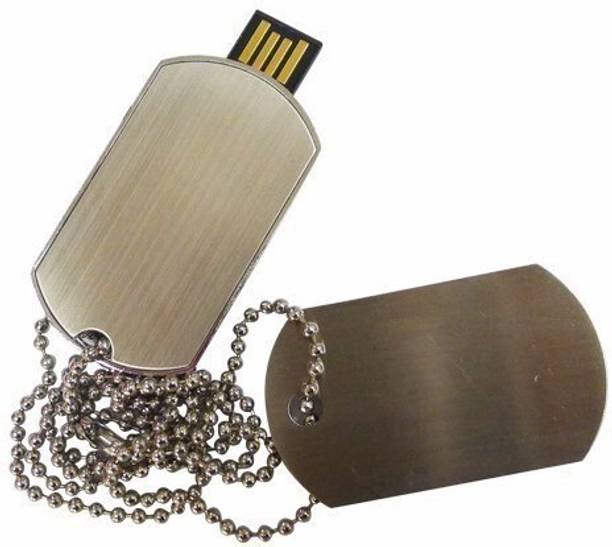 KBR PRODUCT combo 1+1 metal designer army tag locket USB 2.0 flash drive 8 GB Pen Drive Compatible with Gaming Console, Desktop Computer, Audio Player, Television, Laptop USB 2.0 Metal Case