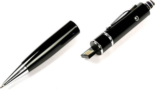 KBR PRODUCT 1+1 Combo Infrared Attractive Laser Light Multi Use Ball Pen 8 GB Pen Drive Compatible with Gaming Console, Desktop Computer, Audio Player, Television, Laptop USB 2.0 Metal Case