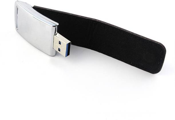 Eshop Leather Metallic Magnetic Flap USB Flash Drive 4 GB Pen Drive Compatible with Gaming Console, Desktop Computer, Television, Audio Player, Laptop USB 2.0 Metal Case