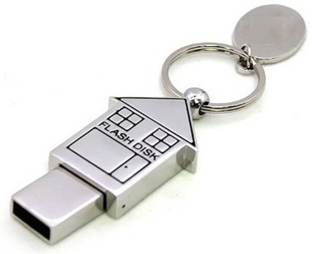 Eshop Metal Home Shape Designer 4 GB Pen Drive Compatible with Netbook, Desktop Computer, Audio Player, Television, Laptop USB 2.0 Metal Case