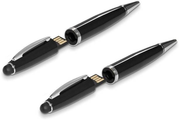 KBR PRODUCT KBR 1+1 Stylus combo Pen 16gb removable storage (Black) 16 GB Pen Drive Compatible with Gaming Console, Desktop Computer, Audio Player, Television, Laptop USB 2.0 Metal Case