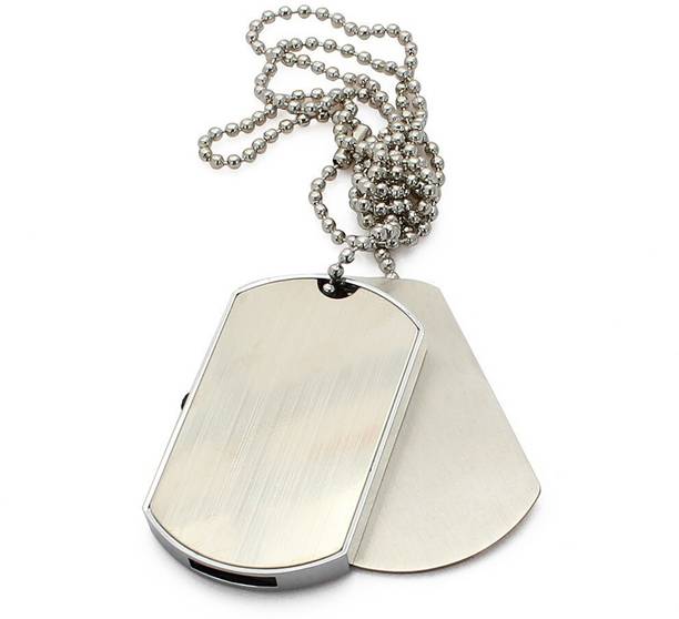 Eshop Hi-Speed Fashionable Wearable Beard Chain Dog Tag with Hidden USB 16 GB Pen Drive Compatible with Gaming Console, Desktop Computer, Television, Audio Player, Laptop USB 2.0 Metal Case