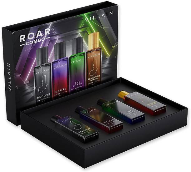 VILLAIN Roar Combo Luxury EDP Gift Set 4 Fragrances - | Long Lasting Eau de Parfum  -  80 ml