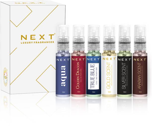 NEXT Luxury Unisex Trial Mini Perfumes Gift Box (6x10 ML) Long Lasting Eau de Parfum  -  60 ml
