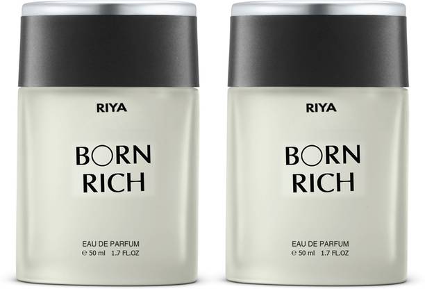 RIYA BORN RICH For Men Mild Fragrance Long Lasting Fragrance Pack Of 2 50 ML Each Eau de Parfum  -  100 ml