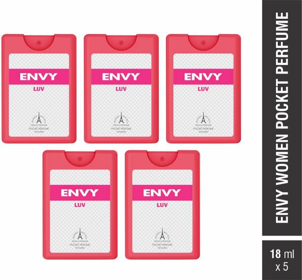 Envy Luv Pocket Perfume Combo Set Of 5 X 18 ml Perfume  -  90 ml