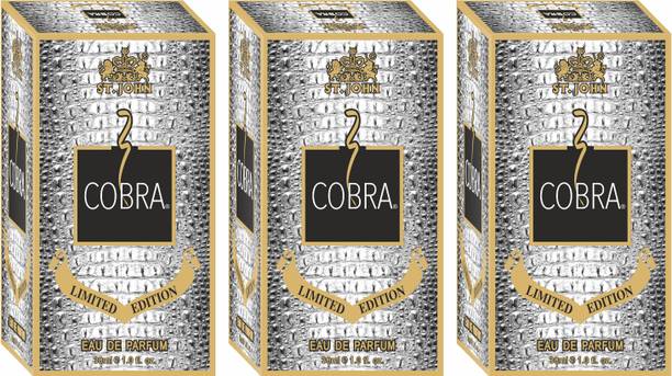 ST-JOHN Cobra Limited Edition 30ML (Pack of 3) Long Lasting Eau de Parfum  -  90 ml