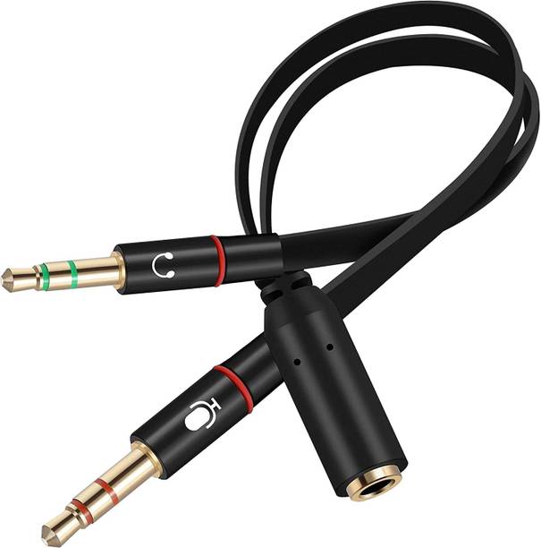 ENMORA Multicolor Audio Splitter Cable, 2 Male to 1 Female YGH9 Phone Converter