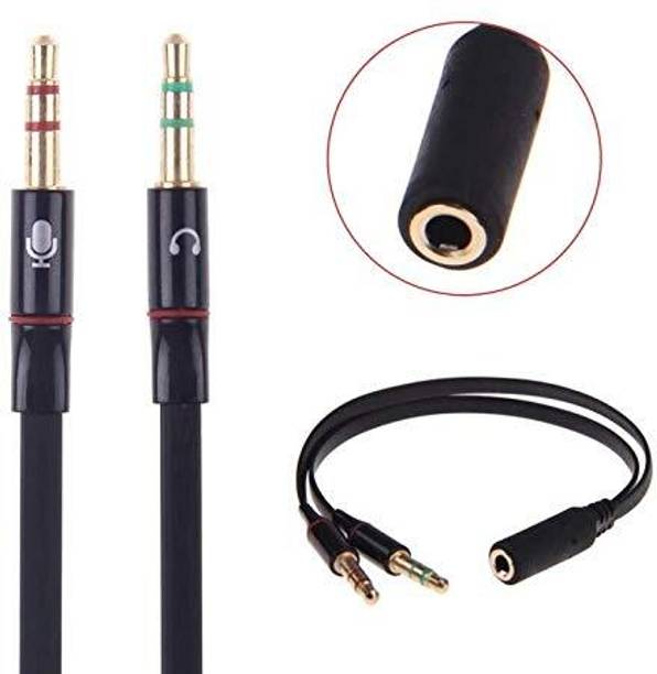 ENMORA Multicolor Audio Splitter Cable, 2 Male to 1 Female YGH22 Phone Converter