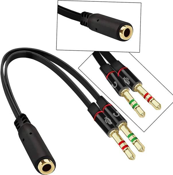 Czech Multicolor Headphone Splitter 2-Female To 1Male Cable GB19 Phone Converter