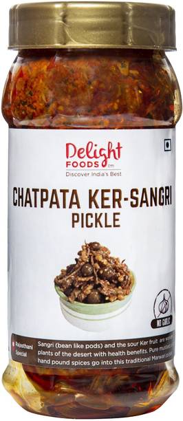 Delight Foods Kair (Ker) Sangri Achaar (Pickle) | Rajasthani Marwari Pickles and Chutney - Pure Mustard Oil (Sarson Ka Tel) Mixed Pickle