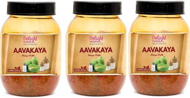 Delight Foods Avakai - Andhra Avakaaya Pickle Mango Pickle