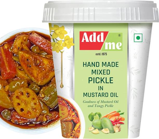 Add me Hand made Mixed Pickle in mustard oil Homemade Taste Mix Rajasthani marwadi Pickles Achar aam Mango Chilli Lemon Carrot ker Ginger karonda lasoda Fruit Mix 500gm Mixed Vegetable Pickle