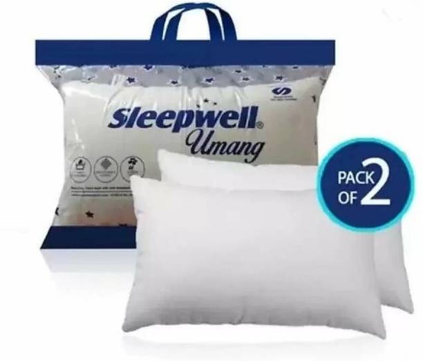Sleepwell Microfibre Solid Sleeping Pillow Pack of 2