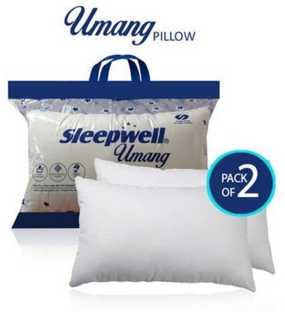 Sleepwell Microfibre Solid Sleeping Pillow Pack of 2