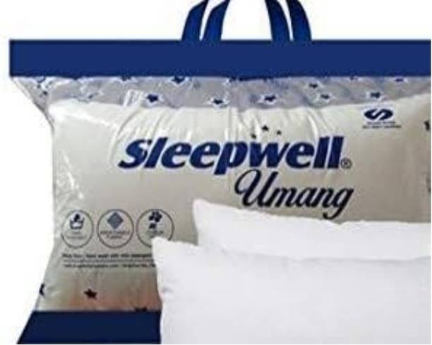 Sleepwell Microfibre Solid Sleeping Pillow Pack of 2