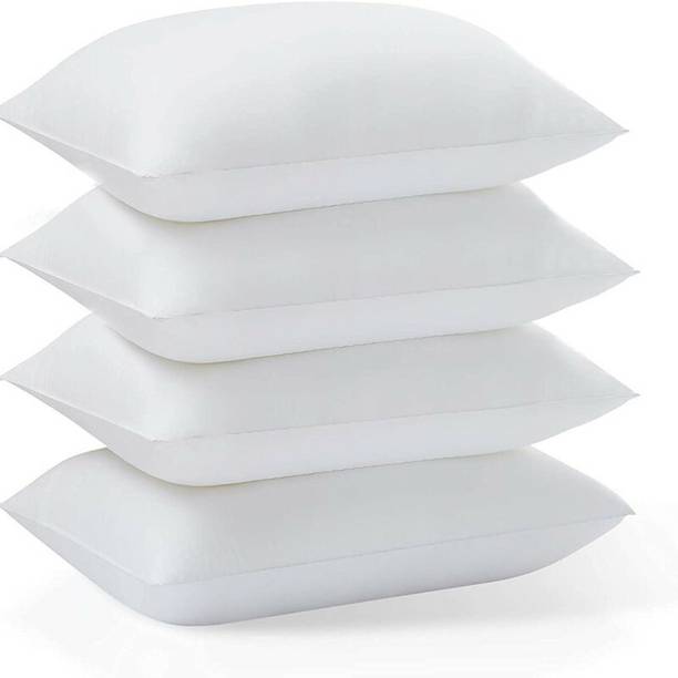 WOOCUNN Cosy Soft Cotton Abstract Sleeping Pillow Pack of 4