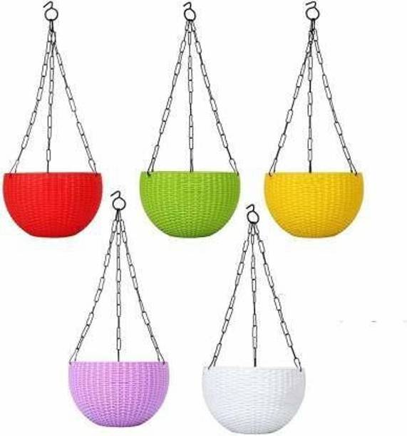 FanciaDecore Plant Container/ Hanging Flower Pot 12 cm Plant Container Set