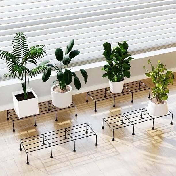SSMETALS Decorative Planter pot stands for indoor outdoor balcpny garden Plant Container Set