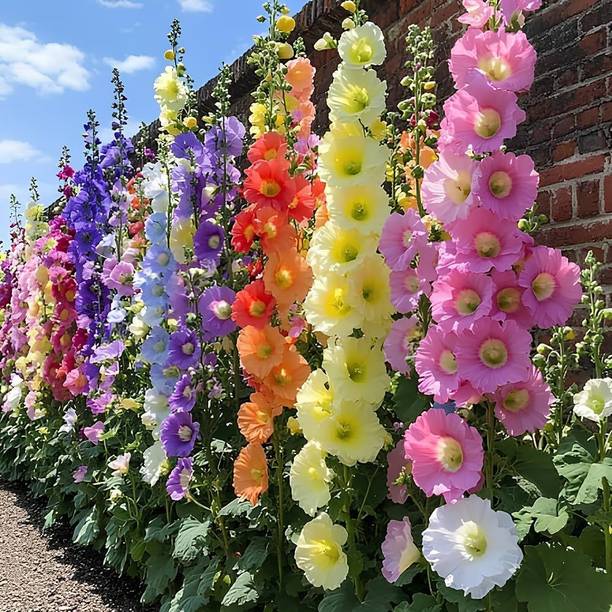 SMGOLD Hollyhock Mixed Color - Flower Seed